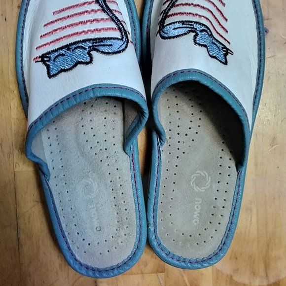 Kid's boy's children's slippers shoes with sleeping cat kitten kittie - Picture 5 of 5